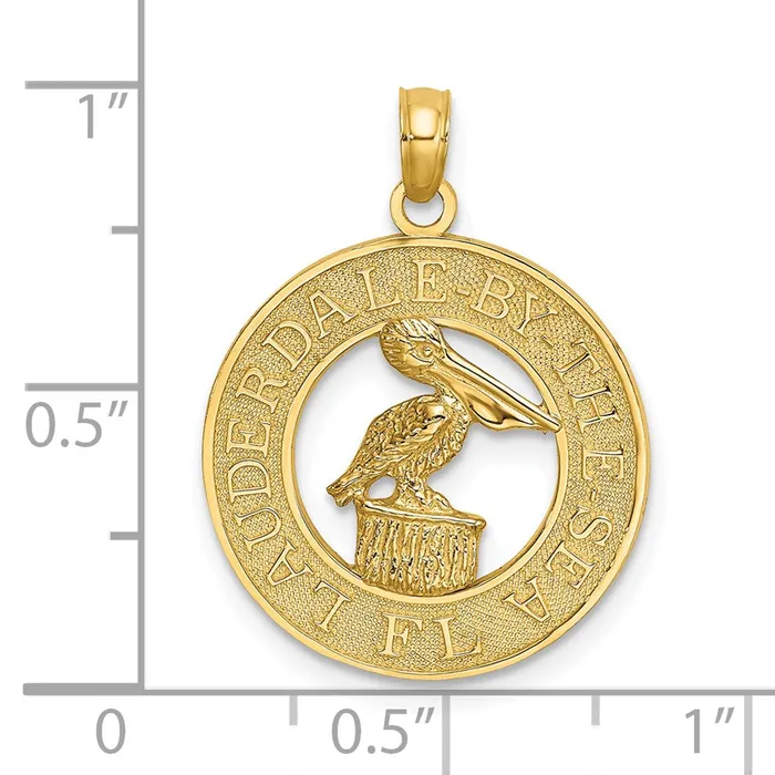 Charm Necklaces Goldia 14k Yellow Gold LAUDERDALEBYTHESEA FL wPelican Charm