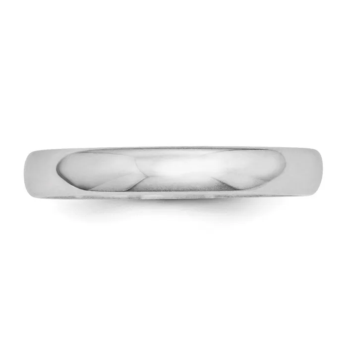 Goldia Rings Solid 18K Yellow Gold White Gold 3mm HalfRound MensWomens Wedding Band Ring Size 8