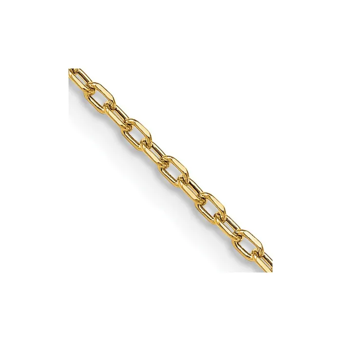 MDS Necklaces 14K Yellow Gold Yellow Gold 24 inch 3mm SemiSolid Diamondcut Open Link Cable with Lobster Clasp Chain Necklace MDS Necklaces 14K Yellow Gold Yellow Gold 24 inch 3mm SemiSolid Diamondcut Open Link Cable with Lobster Clasp Chain Necklace