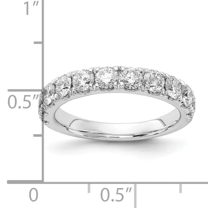 Rings 14k White Gold 1 12 Ct Lab Grown Diamond VSSI G Wedding Band Ring Goldia