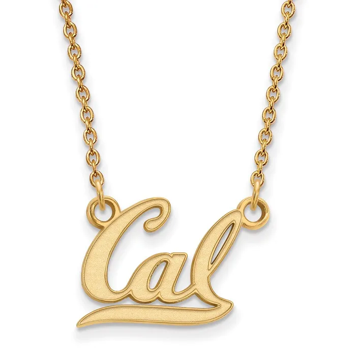 Necklaces TreasureFineJewelers 14k Gold University of California Berkeley Small Pendant Necklace