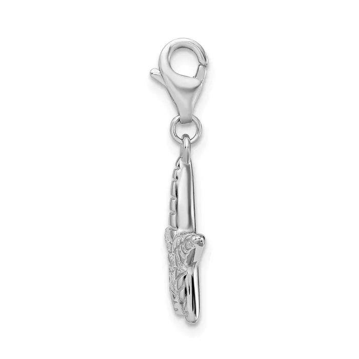 Sterling Silver Amore La Vita Rhodiumplated Polished Starfish Charm TreasureFineJewelers Rings