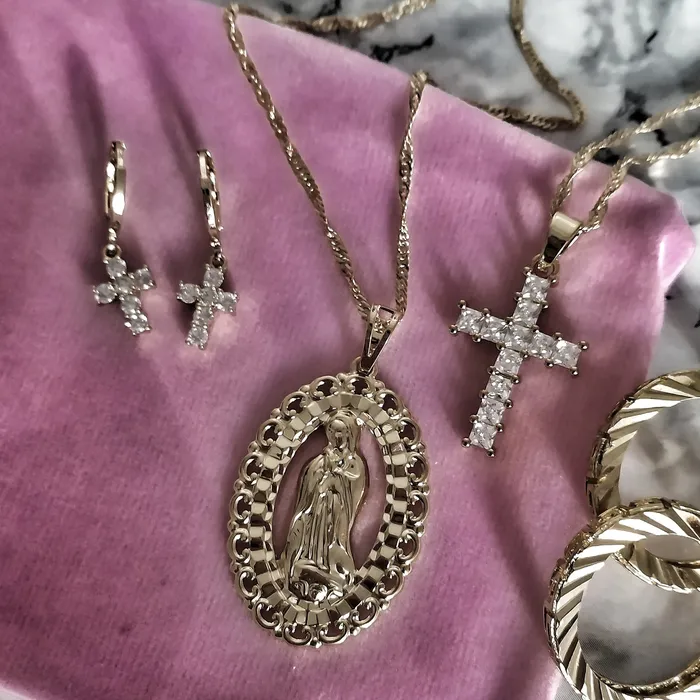Earrings KHLOE JEWELS Paris CZ Cross Earrings Dainty
