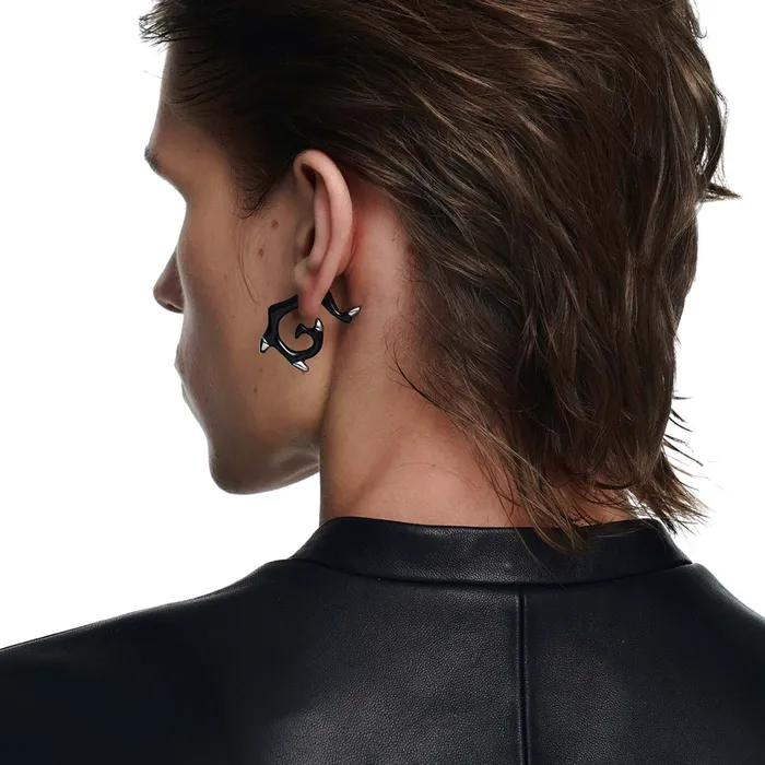 Flame Pattern Earring Blackheadshop Earrings Flame Pattern Earring Blackheadshop Earrings