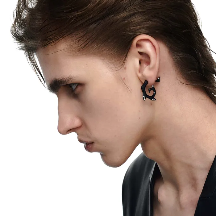 Flame Pattern Earring Blackheadshop Earrings Flame Pattern Earring Blackheadshop Earrings
