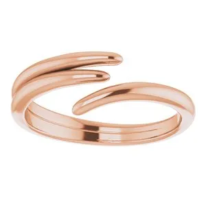 14K Rose Bypass Ring 51758103PSTWBC WB Choice Jewelry Rings