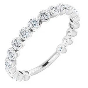 14K White 1 16 CTW Diamond Anniversary Band123013605PSTWBC WB Choice Jewelry Rings