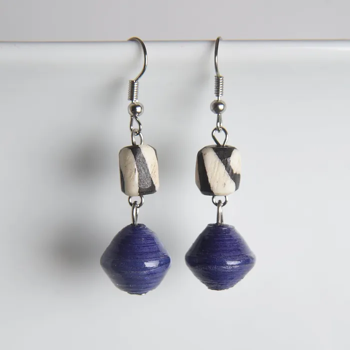 projecthavehope2 Earrings Asante Thanks Batik Bone Paper Earrings