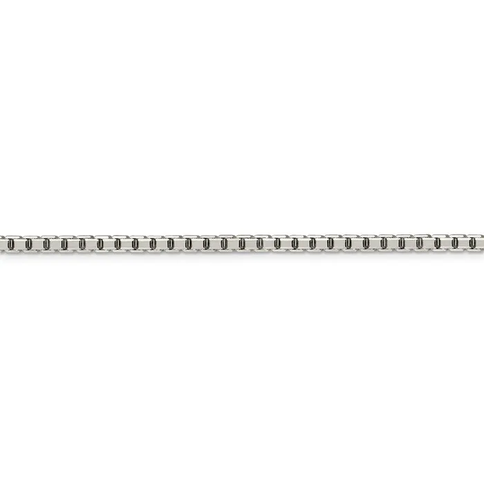 Rings Sterling Silver 32mm 8 Sided Diamondcut Box ChainWBCQBR05730 WB Choice Jewelry