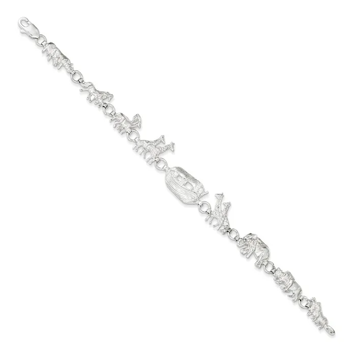WB Choice Jewelry Bracelets Sterling Silver Noahs Ark BraceletWBCQG8947 WB Choice Jewelry Bracelets Sterling Silver Noahs Ark BraceletWBCQG8947