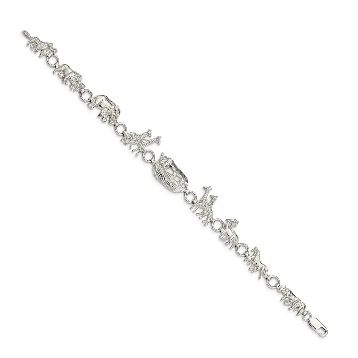 WB Choice Jewelry Bracelets Sterling Silver Noahs Ark BraceletWBCQG8947 WB Choice Jewelry Bracelets Sterling Silver Noahs Ark BraceletWBCQG8947