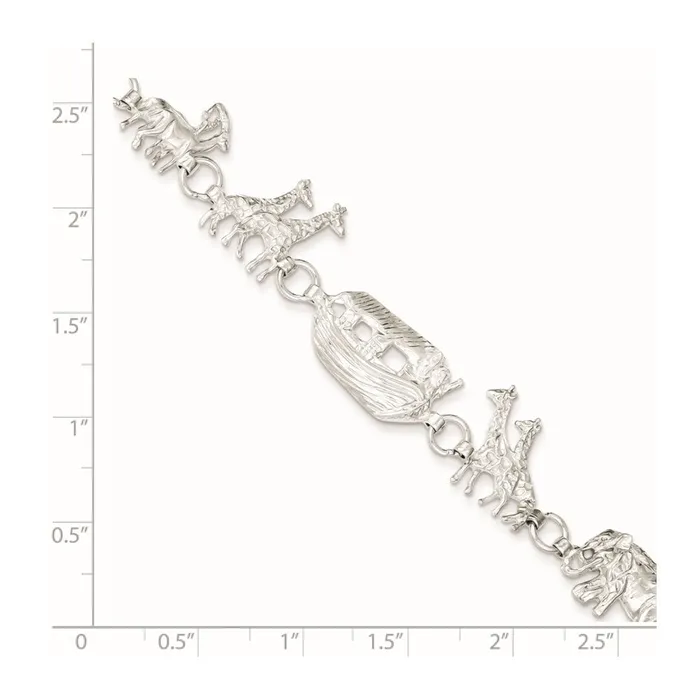 WB Choice Jewelry Bracelets Sterling Silver Noahs Ark BraceletWBCQG8947 WB Choice Jewelry Bracelets Sterling Silver Noahs Ark BraceletWBCQG8947