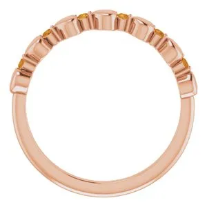 WB Choice Jewelry Rings 14K Rose Citrine Stackable Heart Ring 71999652PSTWBC WB Choice Jewelry Rings 14K Rose Citrine Stackable Heart Ring 71999652PSTWBC