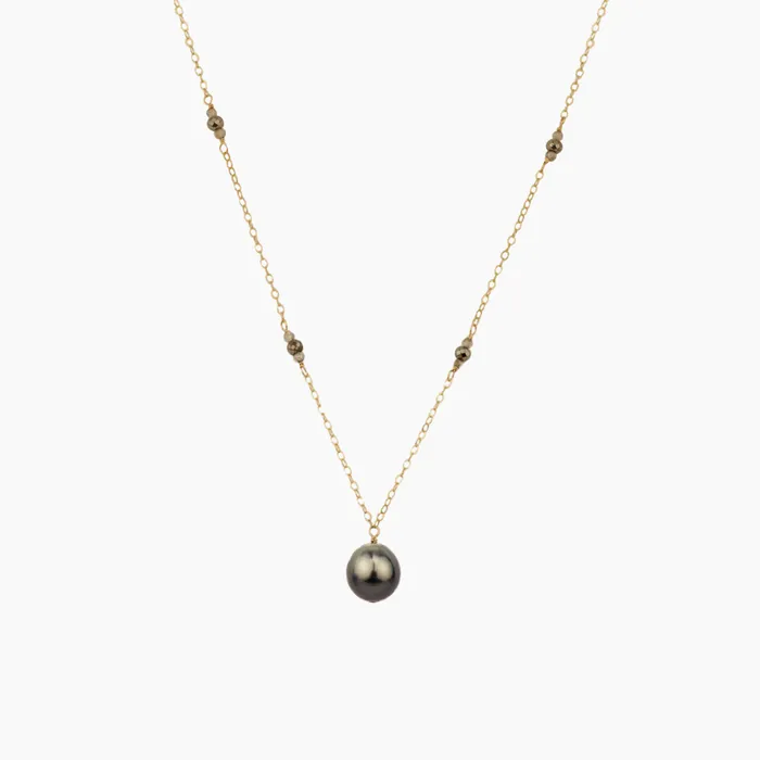 Necklaces MishaHawaii Petite Noel Tahitian Pearl Necklace