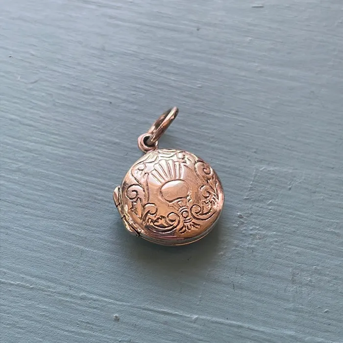 Rings Vintage Paris Jewelry Engraved Locket Sterling Silver Vintage