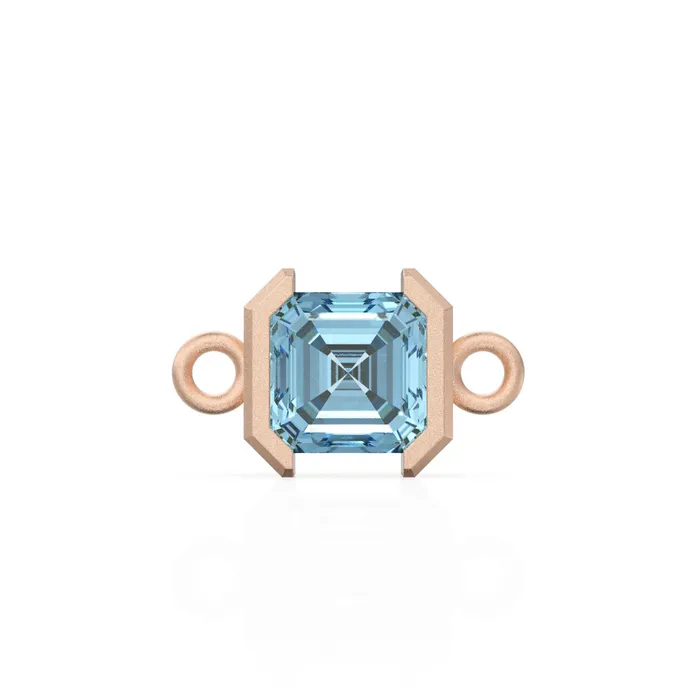 Bracelets Jalvi Co 14k Solid Gold Aquamarine Emerald Square Cut Connector Matte Finish Gemstone Station March Birthstone Bezel Charm Bracelet Spacer Bracelets Jalvi Co 14k Solid Gold Aquamarine Emerald Square Cut Connector Matte Finish Gemstone Station March Birthstone Bezel Charm Bracelet Spacer