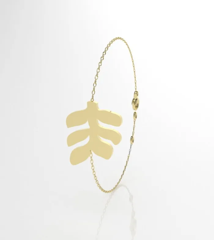 JCM DESIGN JEWELRY Bracelets 14k Bracelet perfect for any time leaves style