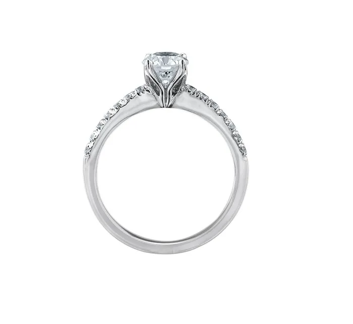 Maple Leaf Diamonds Rings 18kt White Gold 117cttw Canadian Diamond Engagement Ring