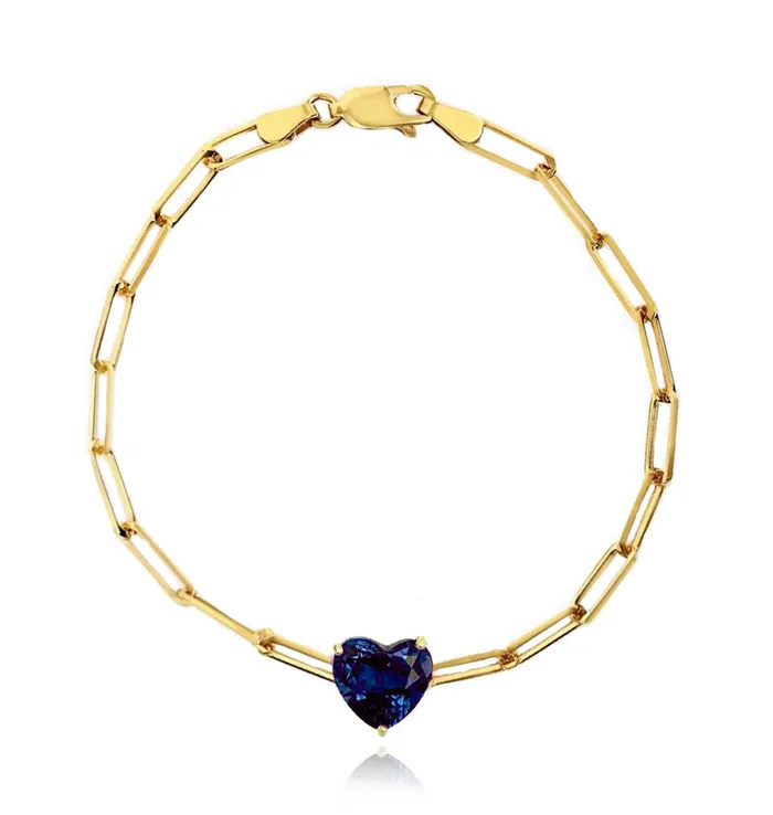 Bracelets Alev Collection Semi Precious Gemstone Paperclip Bracelet