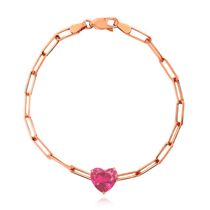 Bracelets Alev Collection Semi Precious Gemstone Paperclip Bracelet