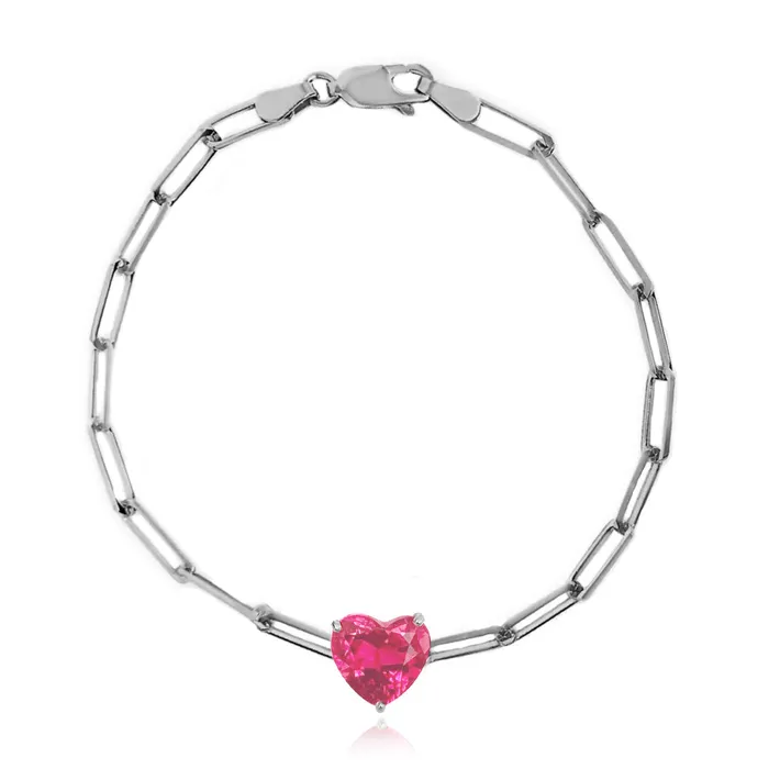 Bracelets Alev Collection Semi Precious Gemstone Paperclip Bracelet