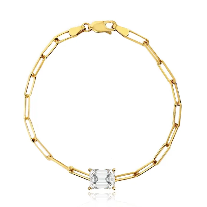 Bracelets Alev Collection Semi Precious Gemstone Paperclip Bracelet