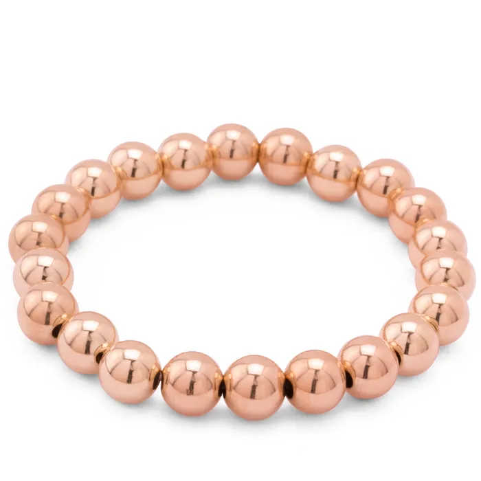 Elisa Ilana Bracelets 14kt Rose GoldFilled 6mm Stretch Bracelet