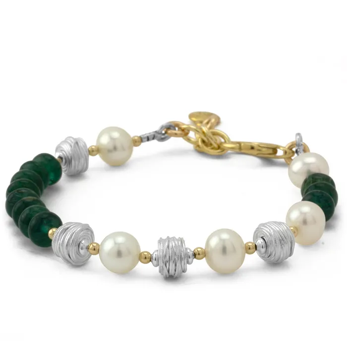 Elisa Ilana Bracelets Pearl Green Apatite Bracelet