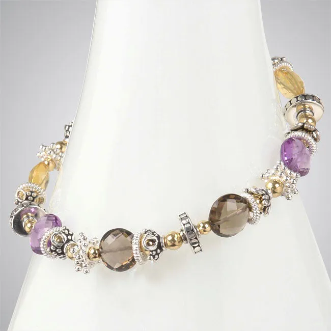 Elisa Ilana Bracelets Smoky Topaz Citrine Amethyst Bracelet257053