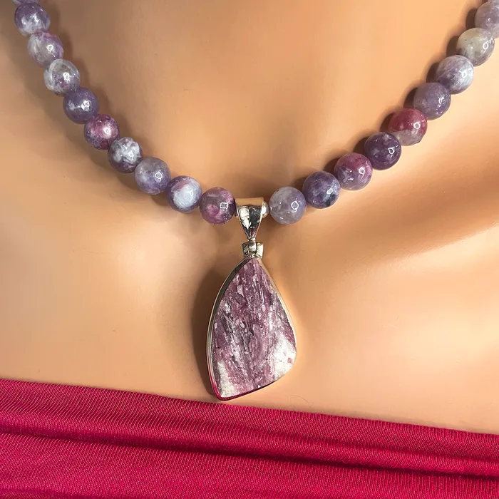Elisa Ilana Tourmaline Necklace w Druzy Pendant Necklaces
