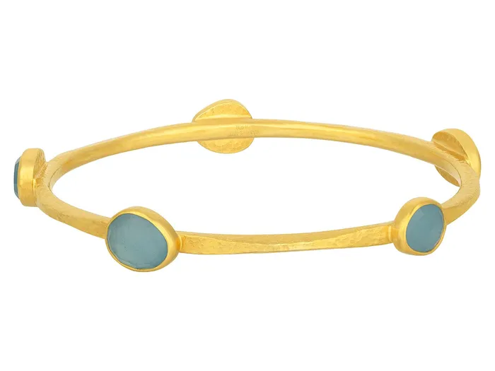 GG GOLD OOAK GURHAN Elements Gold Aquamarine Stacking Bangle Bracelet 5Stone Bracelets GG GOLD OOAK GURHAN Elements Gold Aquamarine Stacking Bangle Bracelet 5Stone Bracelets