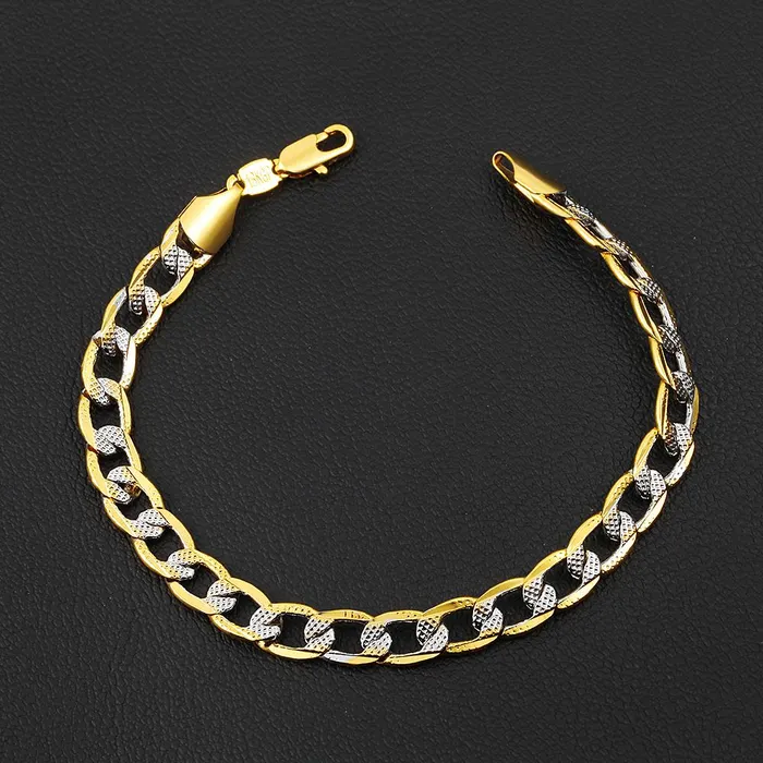 Mens Gold Color Two Tone Bracelet sparklingselections Bracelets Mens Gold Color Two Tone Bracelet sparklingselections Bracelets