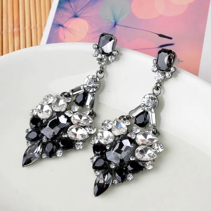 New Stylish Big Crystal Rhinestone Stud Earring for Women sparklingselections Earrings