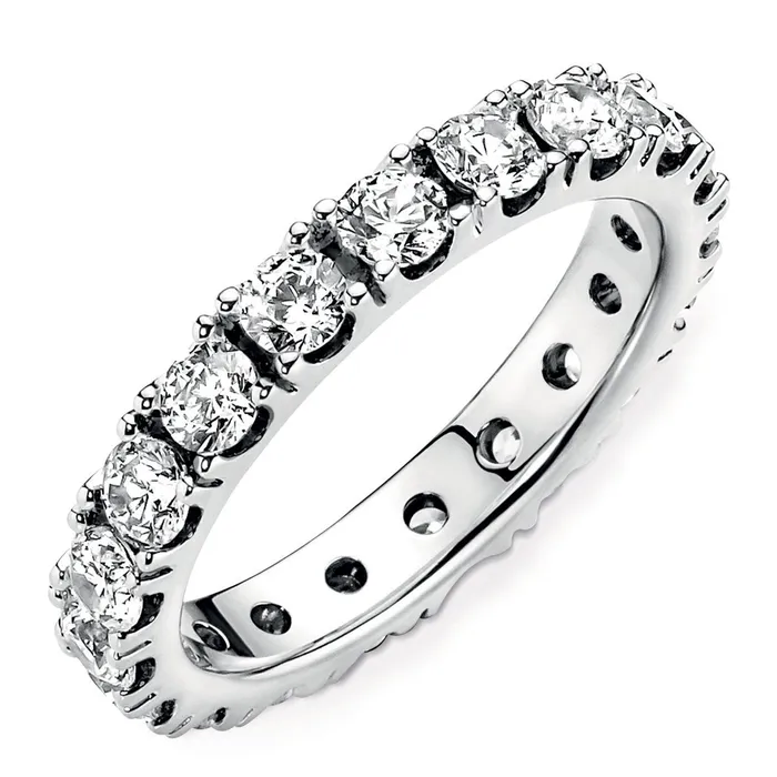 Pandora Rings Pandora Sparkling Row Eternity Clear Ring