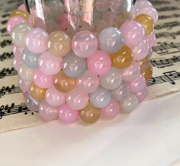 Pastel Agate Stretch Bracelet Elisa Ilana Bracelets