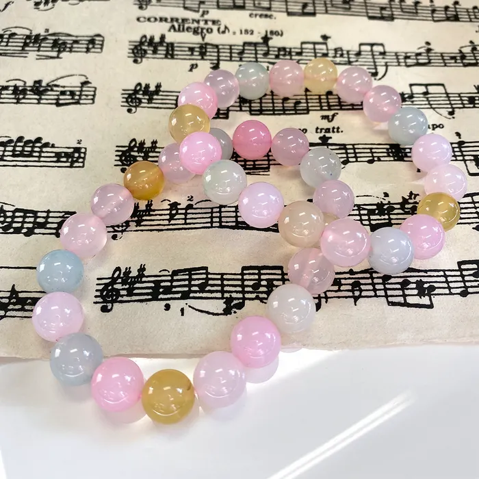 Pastel Agate Stretch Bracelet Elisa Ilana Bracelets Pastel Agate Stretch Bracelet Elisa Ilana Bracelets