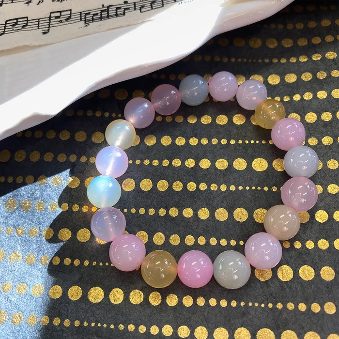 Pastel Agate Stretch Bracelet Elisa Ilana Bracelets Pastel Agate Stretch Bracelet Elisa Ilana Bracelets