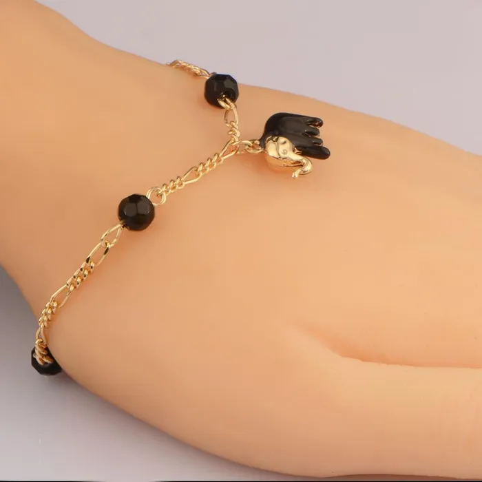 sparklingselections Bracelets Gold Color Elephant Bead Bracelet Bangles For Women sparklingselections Bracelets Gold Color Elephant Bead Bracelet Bangles For Women