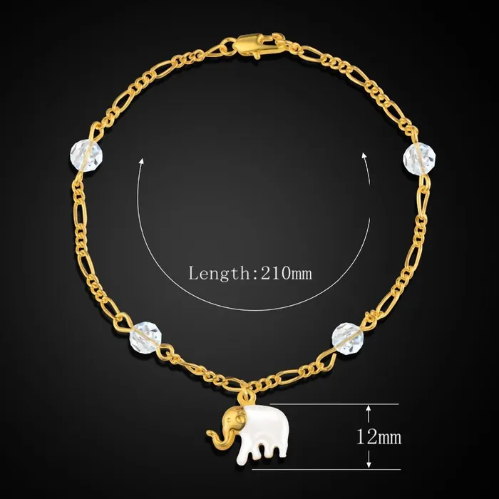 sparklingselections Bracelets Gold Color Elephant Bead Bracelet Bangles For Women sparklingselections Bracelets Gold Color Elephant Bead Bracelet Bangles For Women