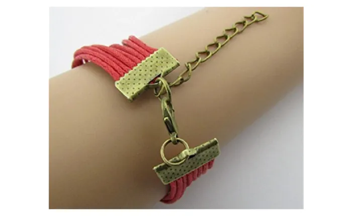 sparklingselections Bracelets Love word multielement B55 multi Layer braided leather bracelet sparklingselections Bracelets Love word multielement B55 multi Layer braided leather bracelet