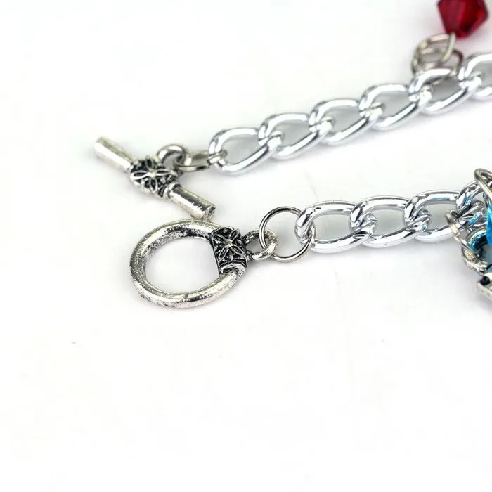 sparklingselections Bracelets Supernatural Female Bracelet Inspired Charm Anchor Pattern Dean Sam Metal Rope Chain Bracelets For Womens Jewelry