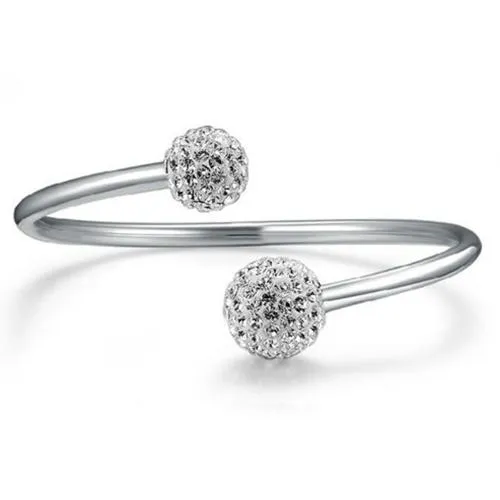 Womens Silver Plated Adjustable Opening Bracelet sparklingselections Bracelets Womens Silver Plated Adjustable Opening Bracelet sparklingselections Bracelets