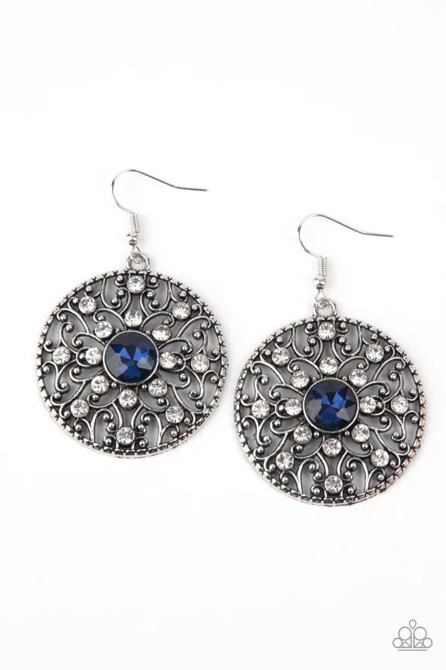 GLOW Your True Colors Blue Earrings Jewelry by Bretta Paparazzi Accessories Earrings