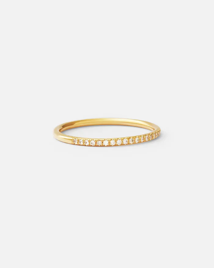 Half Halo Ring White Diamonds Katrina La Penne Rings Half Halo Ring White Diamonds Katrina La Penne Rings