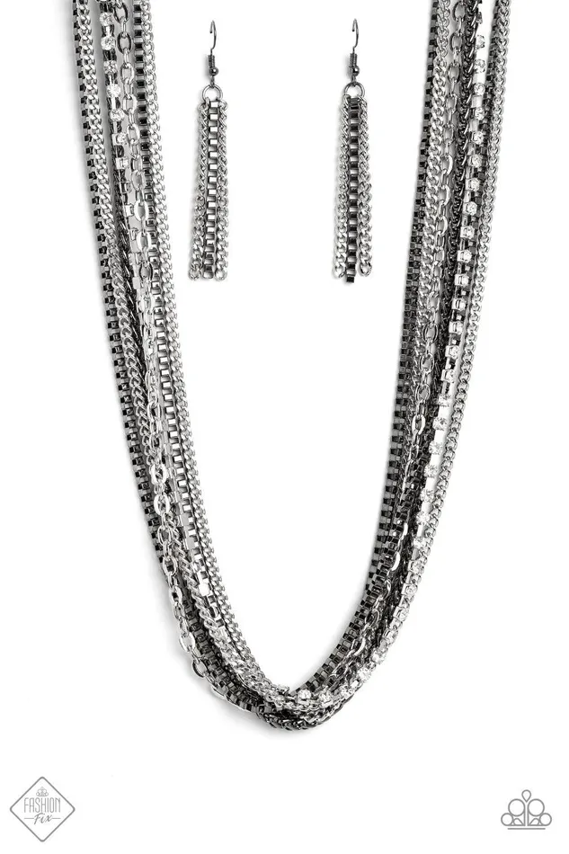 Necklaces Paparazzi Accessories Troublemaker Trove Black Necklace Jewelry by Bretta