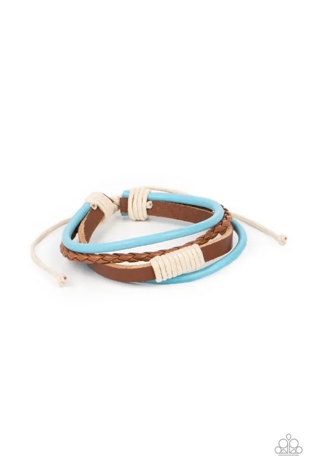 Paparazzi Accessories Bracelets Trail Scout Blue Urban Bracelet Jewelry by Bretta