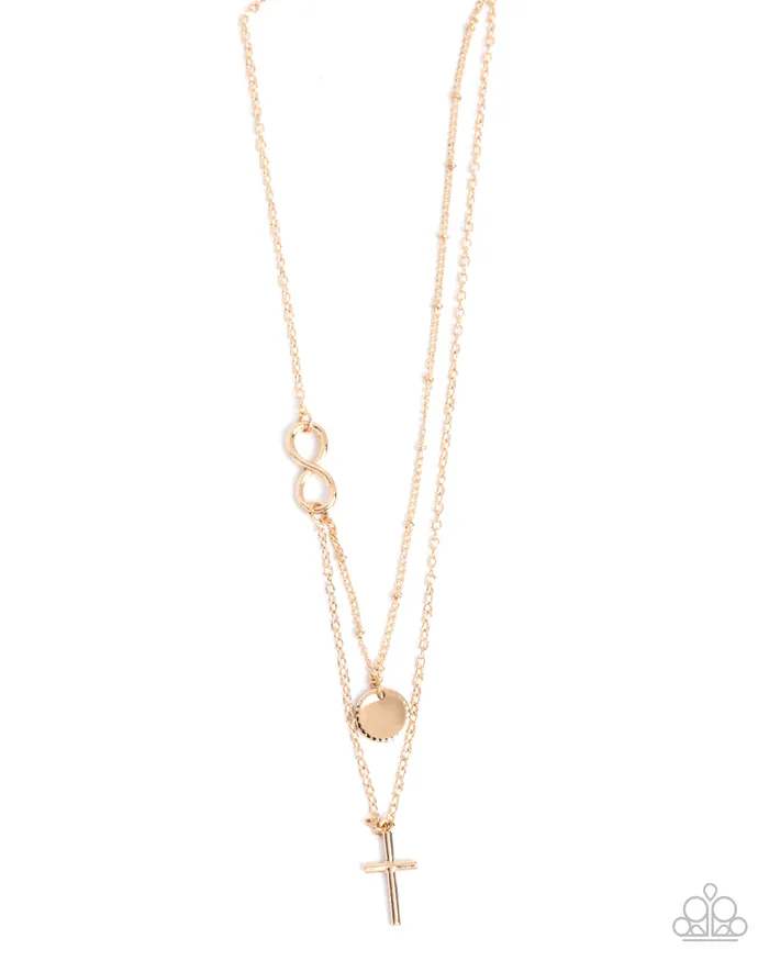 Paparazzi Accessories Necklaces Eternal Embrace Gold Necklace Jewelry by Bretta