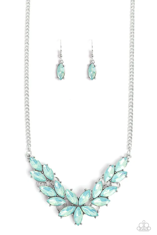 Paparazzi Accessories Necklaces Ethereal Efflorescence Green Necklace Jewelry by Bretta