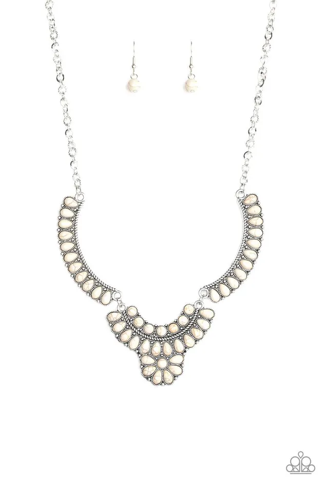 Paparazzi Accessories Necklaces Omega Oasis White Necklace Jewelry by Bretta