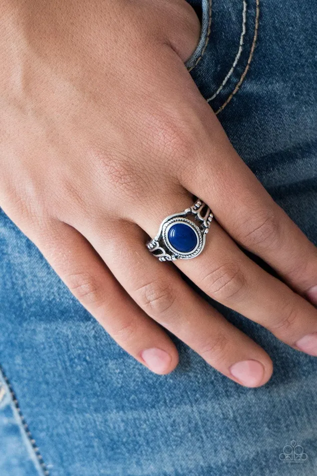 Paparazzi Accessories Rings Peacefully Peaceful Blue Ring Jewelry by Bretta